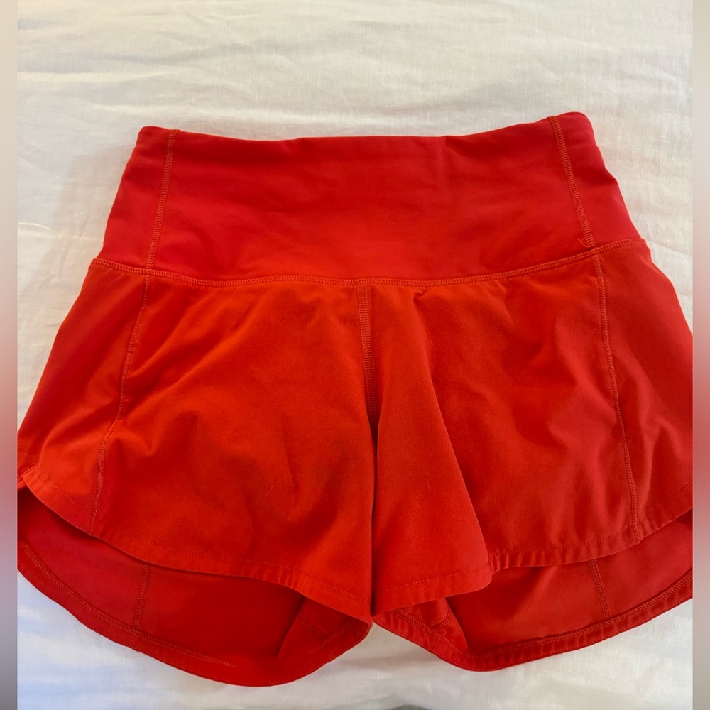 Lululemon Speed Up high rise 4in shorts